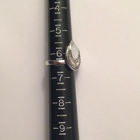 4pcs/Set Silver Boho Beach Midi Punk Ring Set - Picture 5 of 8